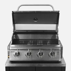 Gasgrill mit 4 Brennern zum Stellen auf einen Unterschrank