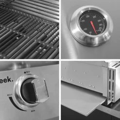 Gasgrill mit 4 Brennern zum Stellen auf einen Unterschrank