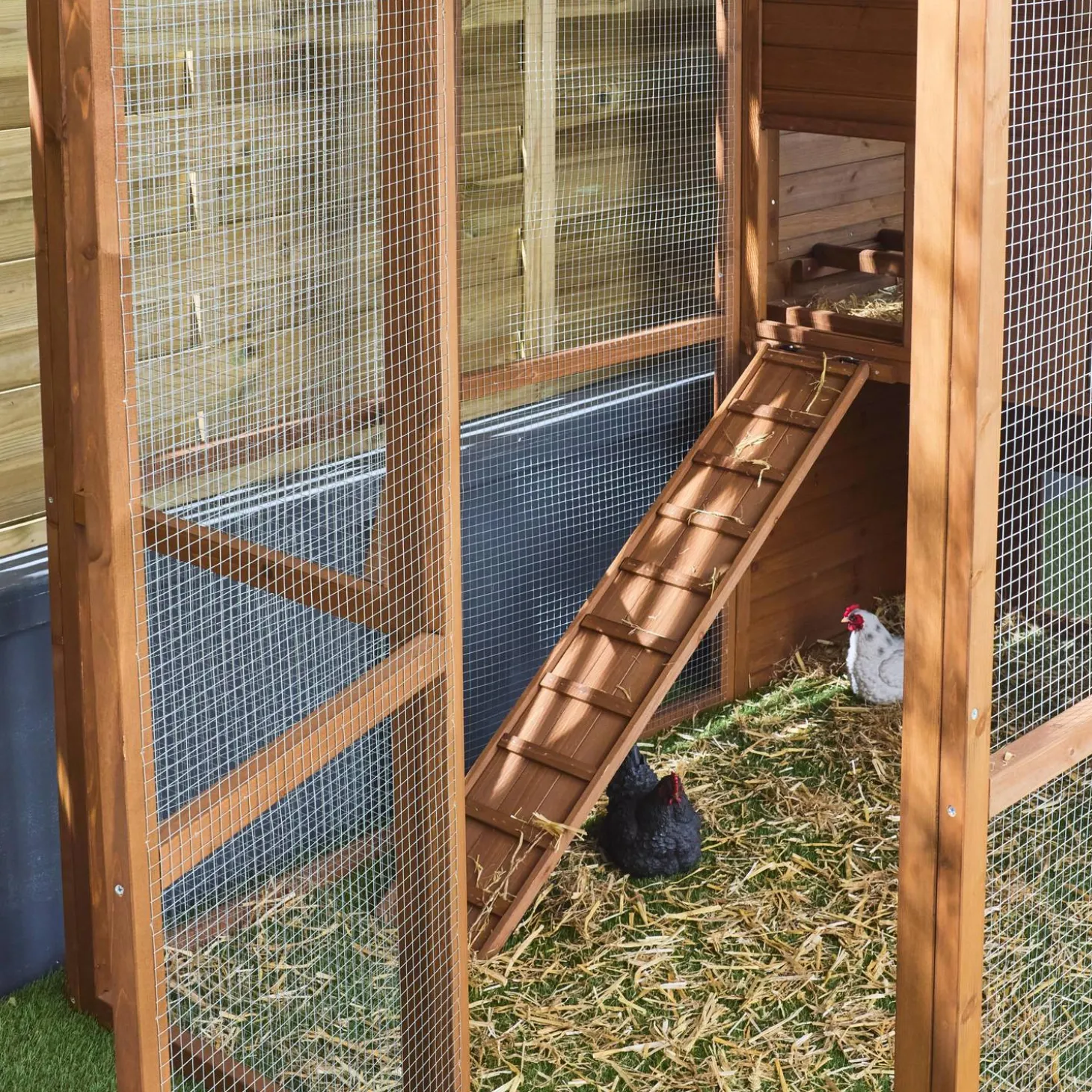 Hühnerstall aus Holz für 6 / 8 Hühner - Cotentine