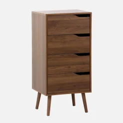 Hochkommode Holzdekor 4 Schubladen