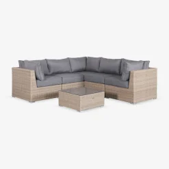 Hochwertige Gartenmöbel: Polyrattan XXL -5 Sitzplätze