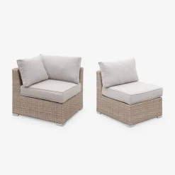 Hochwertige Gartenmöbel: Polyrattan XXL -5 Sitzplätze