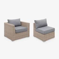 Hochwertiges Lounge-Set Rattan XXL