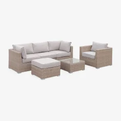 Hochwertiges Lounge-Set Rattan XXL