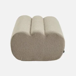 Hocker, Fußhocker mit strukturiertem Bouclé-Bezug