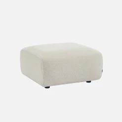 Hocker, Fußstütze für 2-Sitzer-Sofa Wallas Bouclette