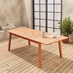 Holz Gartentisch 180-240 cm - Almeria