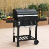 Holzkohlegrill mit Abdeckung