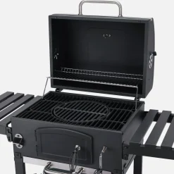 Holzkohlegrill schwarz Räuchergrill - Bernard