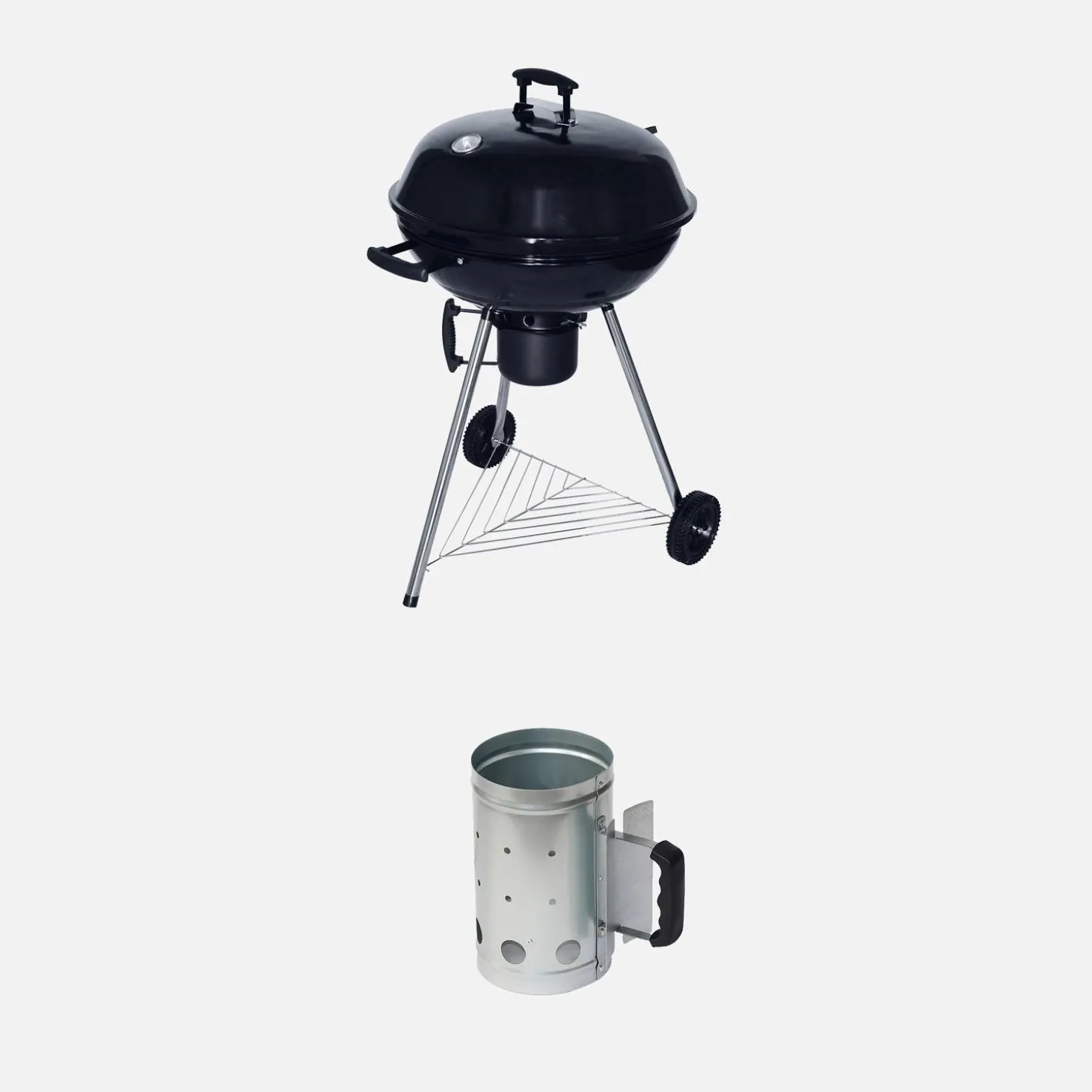 Holzkohle Grill-Set Georges inklusive Zündkamin