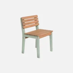 Holztisch + 2 Stühle für Kinder für drinnen / draußen
