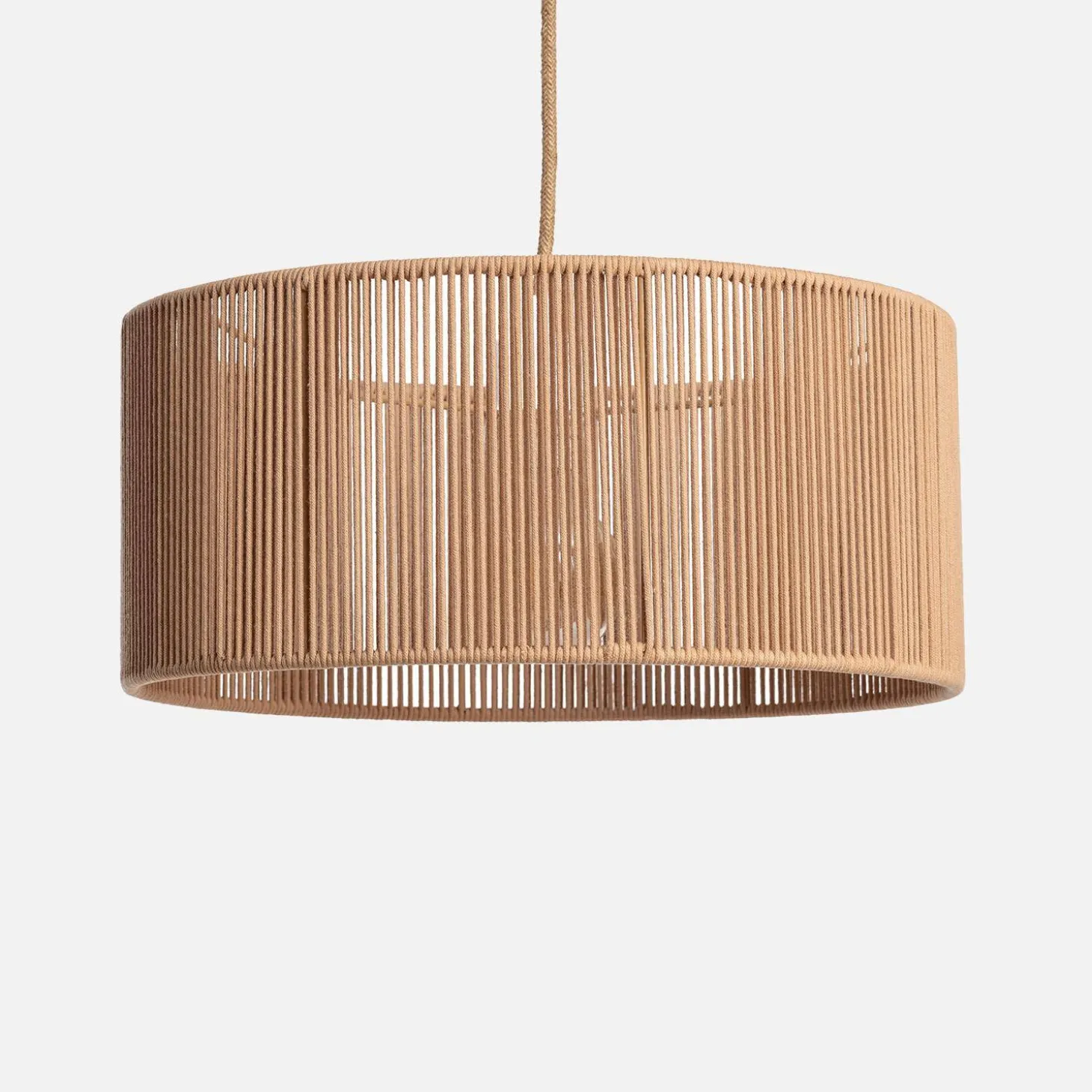 Indoor-Pendelleuchte mit Hanf Ø 40 cm