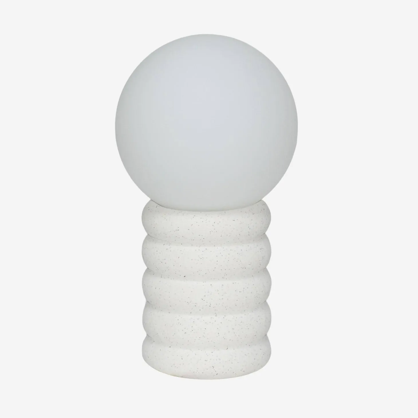 Innen-Tischlampe mit gesprenkeltem Keramiksockel, Höhe 28 cm
