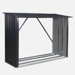 Kaminholzregal aus verzinktem Stahl