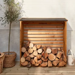 Kaminholzregal 120x45x120cm, Holz