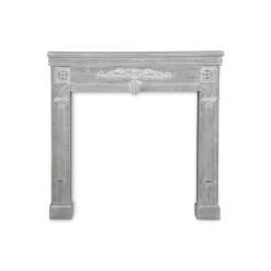 Kaminmantel mit gekalkter Holzoptik