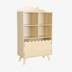 Kinderbücherregal, 2 Türen und 4 Regale