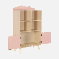 Kinderbücherregal, 2 Türen und 4 Regale