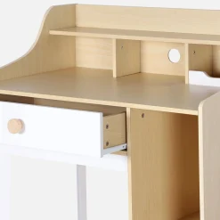 Kinderschreibtisch mit Schublade und Regalen