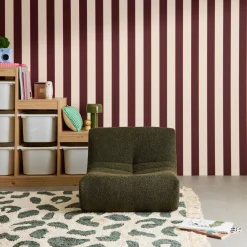 Kinder-Sessel mit strukturiertem Bouclé-Bezug, 1-Sitzer
