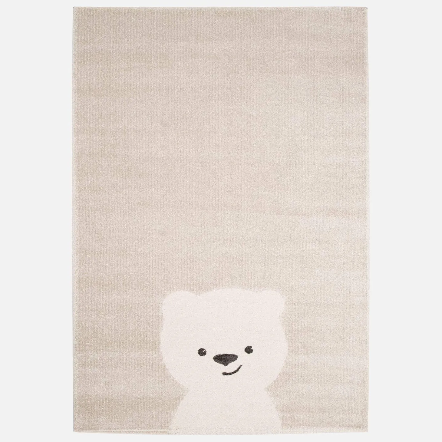 Kinderteppich beige / cremefarben, Bärchen-Motiv
