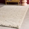 Kinderteppich mit Pünktchenmuster, Indoor Teppich cremefarben und mehrfarbig