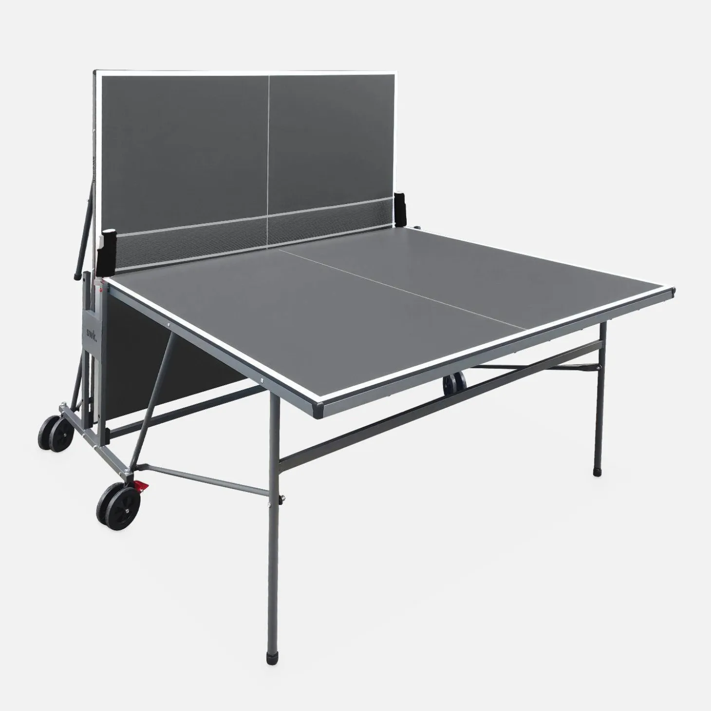 Klappbare Indoor-Tischtennisplatte mit 4 Schlägern und 6 Bällen