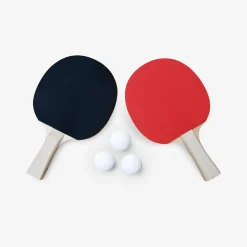 Klappbare Indoor-Tischtennisplatte mit 4 Schlägern und 6 Bällen
