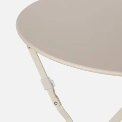 Klappbarer Bistro-Gartentisch aus Stahl Ø 60 cm, 2 Personen