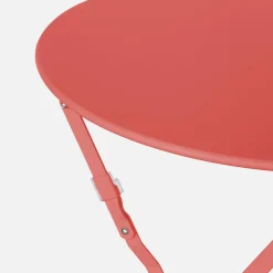 Klappbarer Bistro-Gartentisch aus Stahl Ø 60 cm, 2 Personen