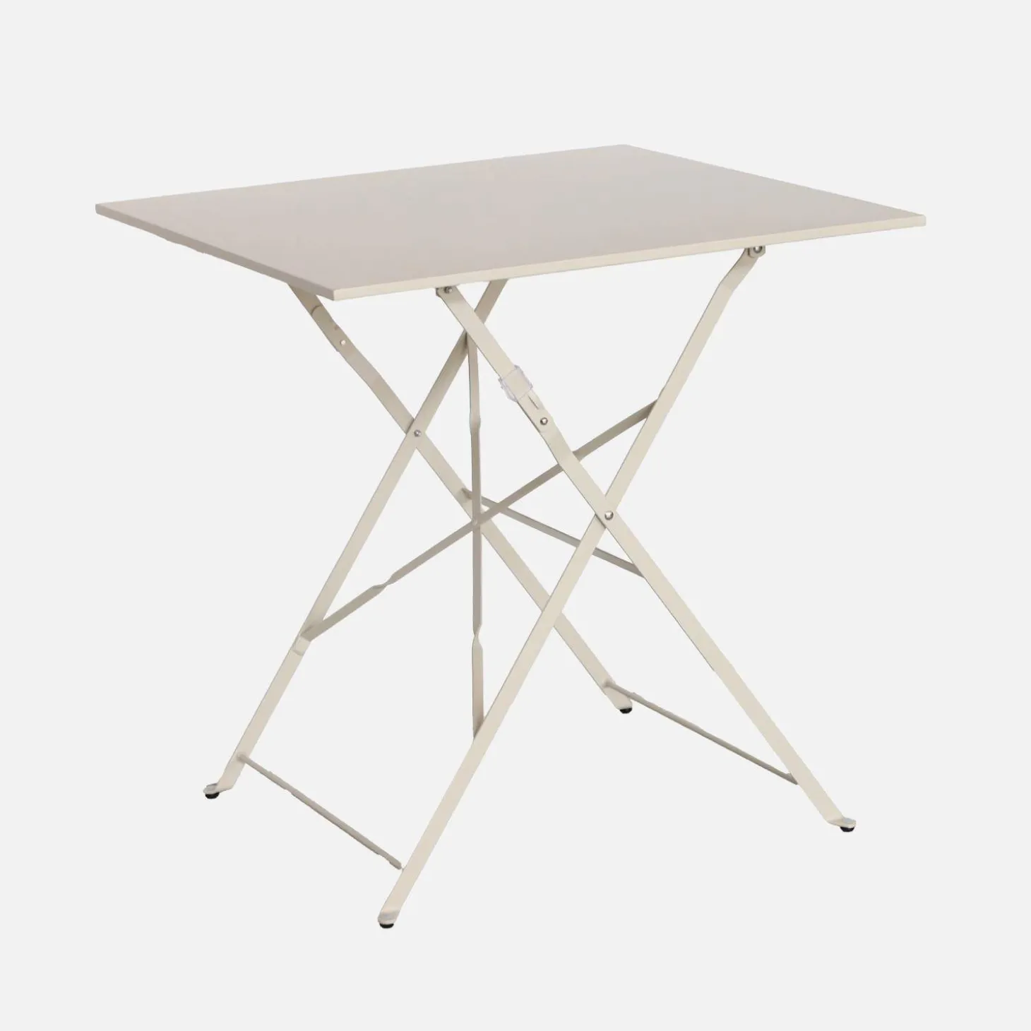 Klappbarer Bistro-Gartentisch aus Stahl, 2 Personen