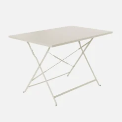 Klappbarer Bistro-Gartentisch aus Stahl rechteckig für 4 Personen