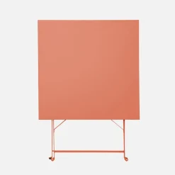 Klappbarer Bistro-Gartentisch aus Stahl 70 x 70 cm, mit 2 Stühlen