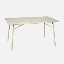 Klappbarer Gartentisch aus Stahl für 6 Personen