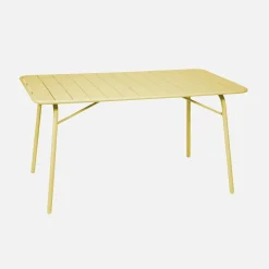 Klappbarer Gartentisch aus Stahl für 6 Personen