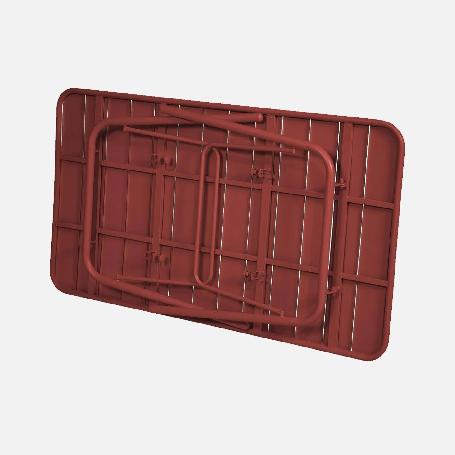 Klappbarer Gartentisch aus Stahl für 6 Personen