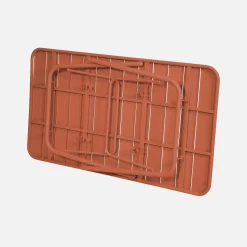 Klappbarer Gartentisch aus Stahl mit 6 Stühlen