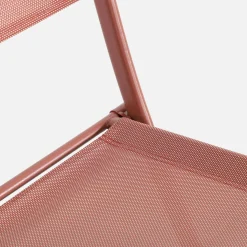 Klappbarer Gartentisch aus Stahl + 4 Stühle