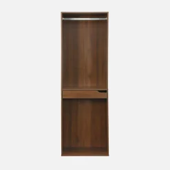 Kleiderschrankmodul mit Kleiderstange und Hosenhalter, Laminatplatten
