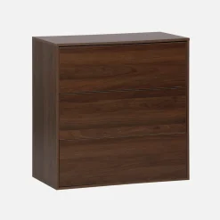 Kommode Aufbewahrungsmodul mit Holzdekor 3 Schubladen