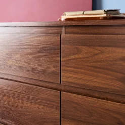 Kommode Holzdekor 6 Schubladen