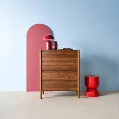 Kommode Holzdekor 4 Schubladen