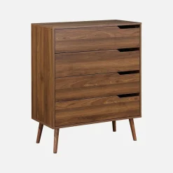 Kommode mit Holzdekor, 4 Schubladen