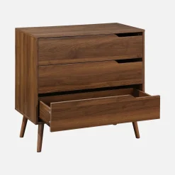 Kommode mit Holzdekor, 3 Schubladen