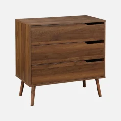 Kommode mit Holzdekor, 3 Schubladen