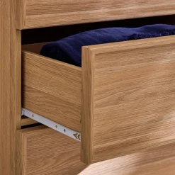 Kommode mit Holzlook und 6 Schubladen