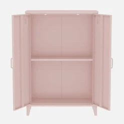 Kommode/Schrank im industriellen Stil aus Metall mit 2 Türen