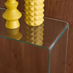 Konsole aus gehärtetem Glas