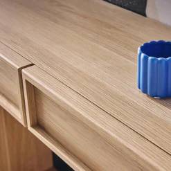 Konsole Holzlook 2 Schubladen und Regal