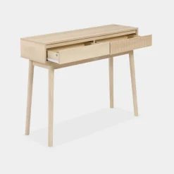 Konsole mit Holzdekor, 2 Schubladen
